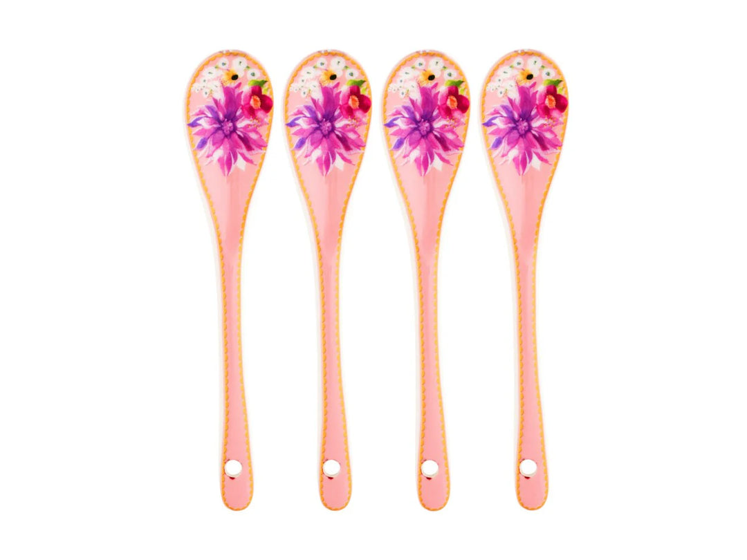 DAHLIA PINK TEASPOONS - SET OF 4