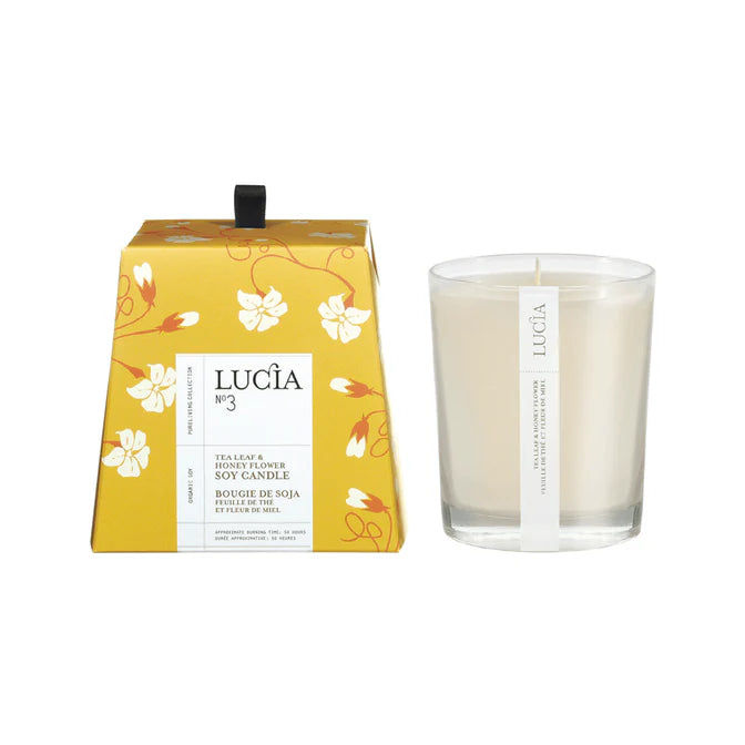 N°3 TEA LEAF & HONEY FLOWER SOY CANDLE 50HRS