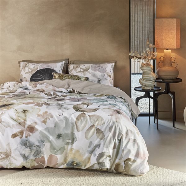 THALIA PASTEL FLOWERED DUVET COVER + 2 SHAMS - KING