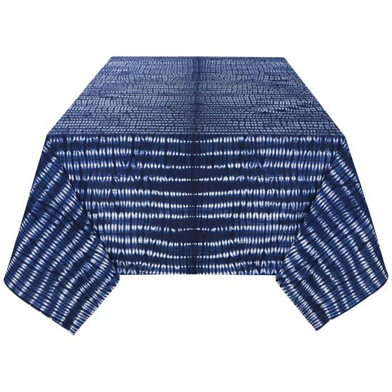 TIDAL BLOCK PRINT TABLECLOTH 60X108