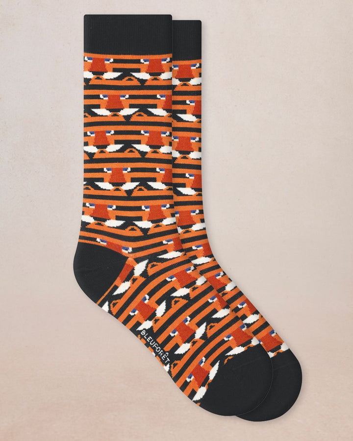 TIGER SOCKS "BLACK"