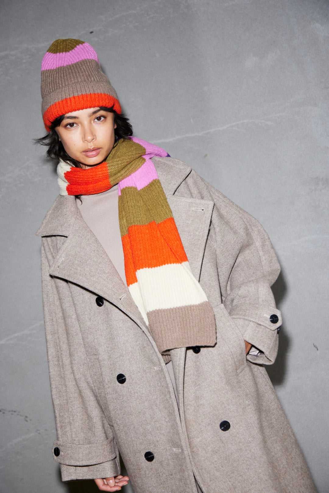 ICHI IAMATIKI SCARF - ORANGE