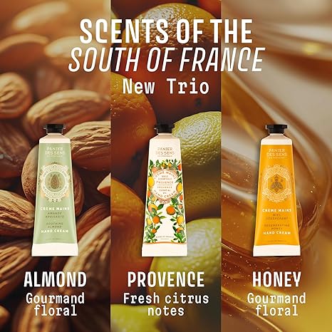 MINI HAND CREAM SET (ALMOND, CITRUS, AND HONEY)