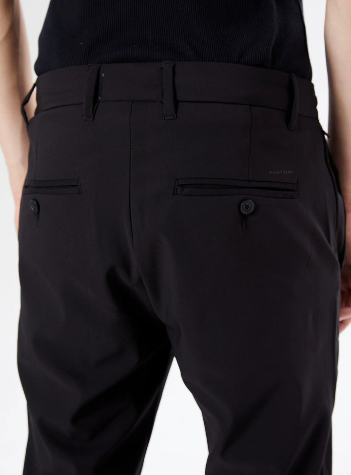TOBIE - HEAT-FLEX BRUSHED CHINO PANTS "BLACK"