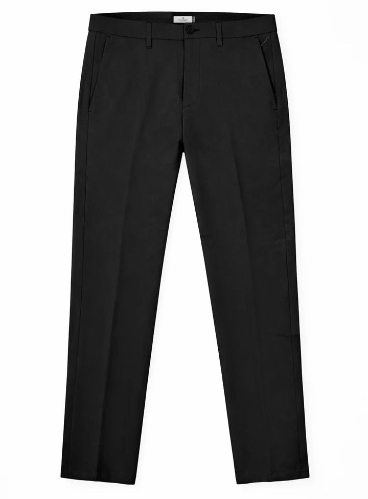 TOBIE - HEAT-FLEX BRUSHED CHINO PANTS "BLACK"