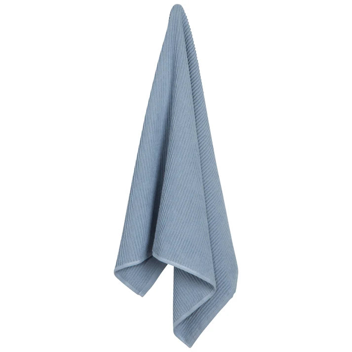 SLATE BLUE RIPPLE DISHTOWEL