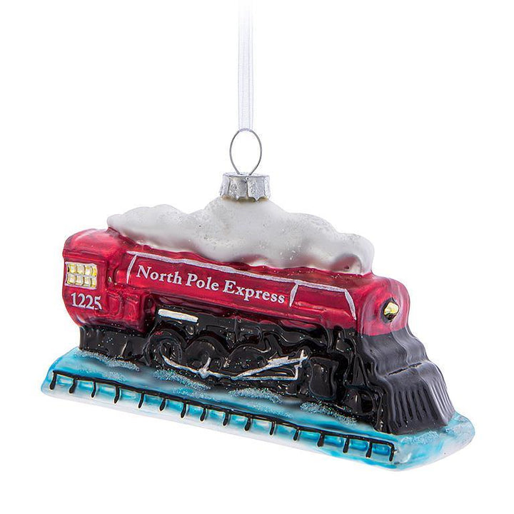 NORTH POLE TRAIN ORNAMENT - 4.5''L