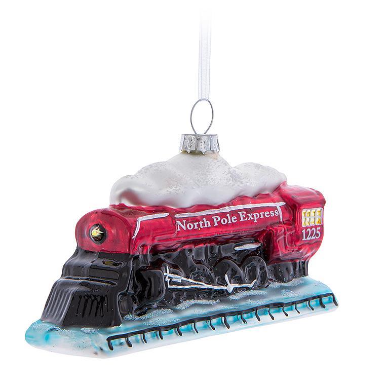 NORTH POLE TRAIN ORNAMENT - 4.5''L