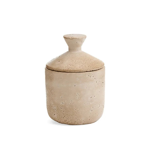 TRAVERTINE LOOK BEIGE POT