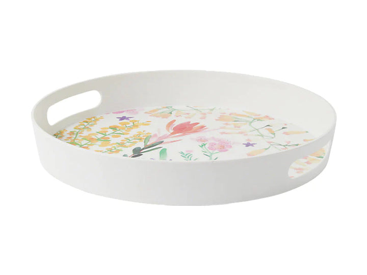 MAXWELL & WILLIAMS - Wildflowers Bamboo Round Serving Tray 35cm