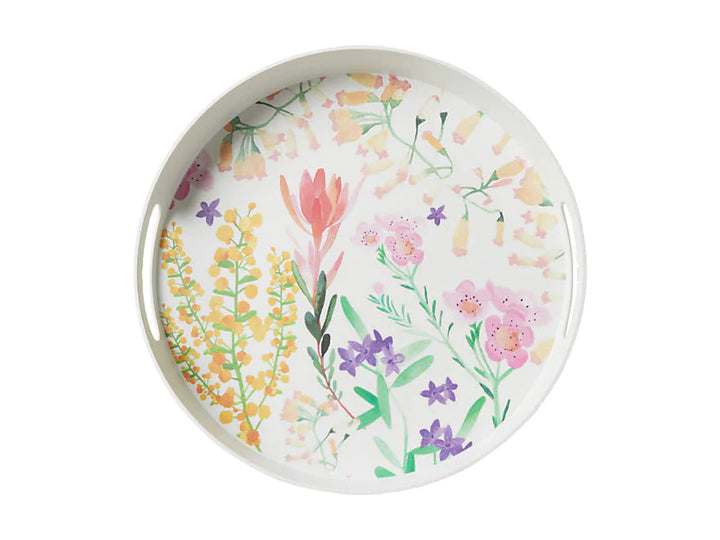 MAXWELL & WILLIAMS - Wildflowers Bamboo Round Serving Tray 35cm