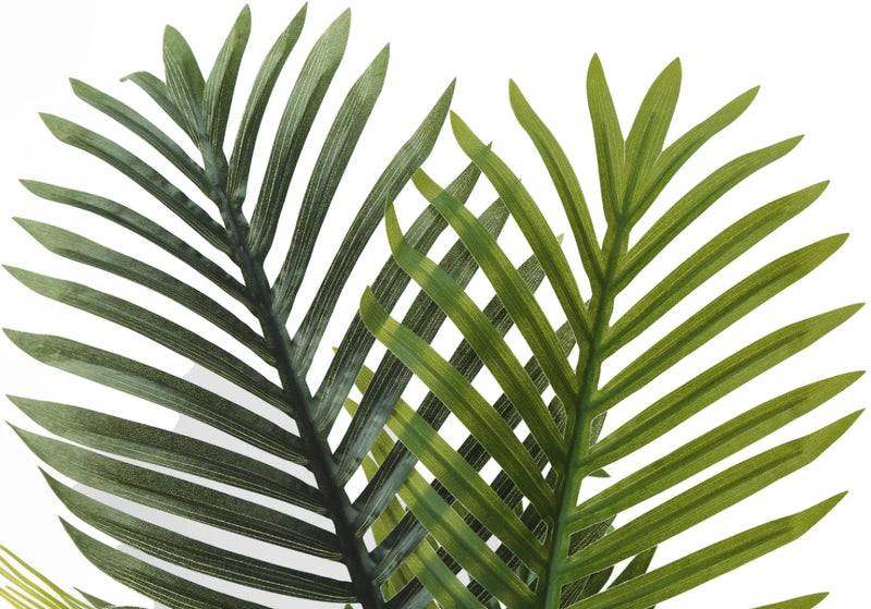 TALL ARTIFICIAL POTTED PALM TREE 28" "GREEN/WHITE"