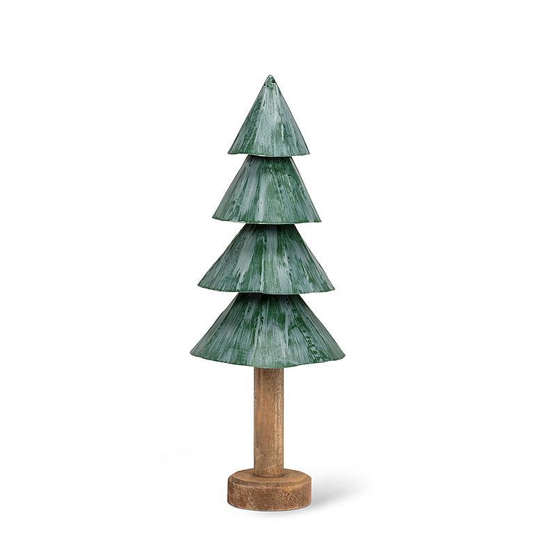 SMALL RUSTIC GREEN TREE 12''H