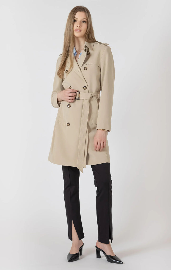 BELTED TRENCH "CAFE AU LAIT"