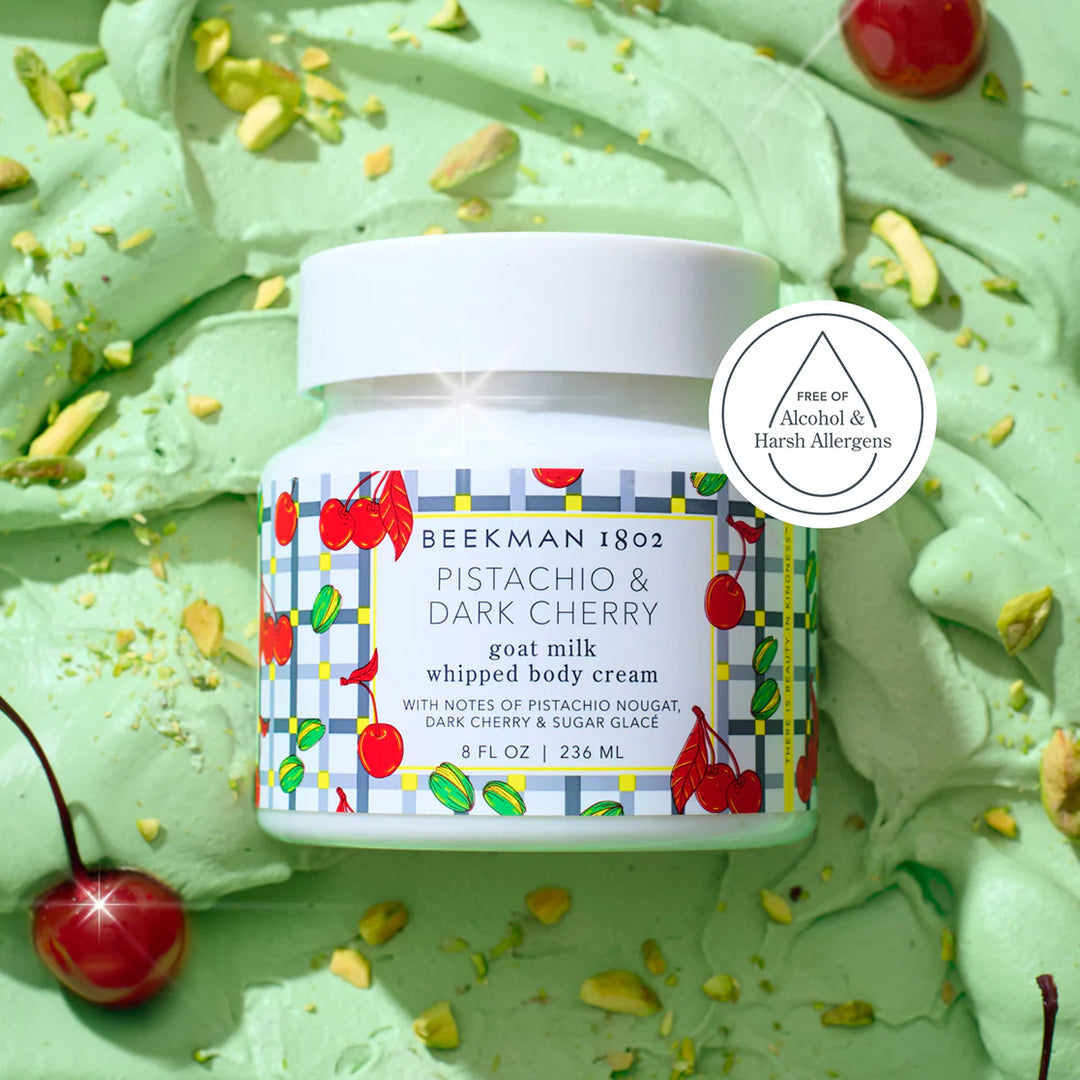 PISTACHIO &amp; DARK CHERRY 3 PIECE BODYCARE GIFTSET