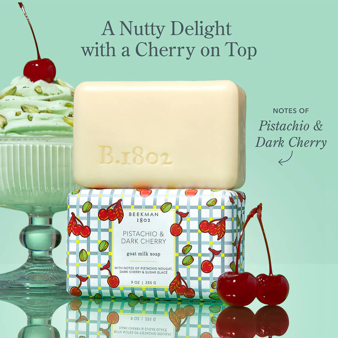 PISTACHIO &amp; DARK CHERRY 3 PIECE BODYCARE GIFTSET