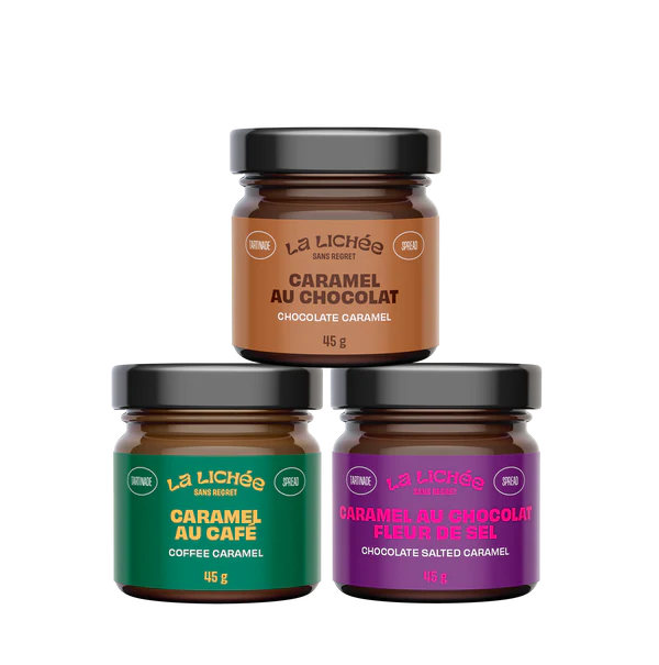 CHOCOLATE-COFFEE CARAMEL TRIO