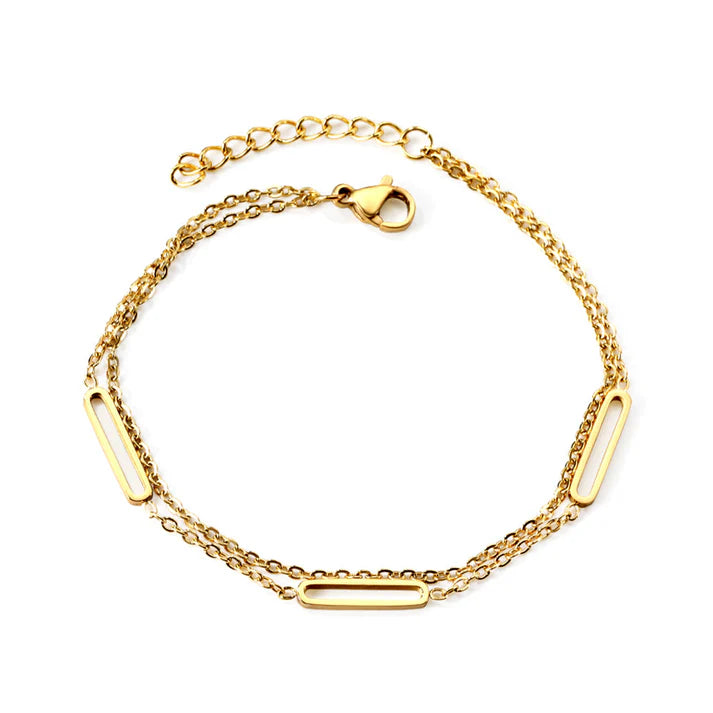 TRIPLE CHAIN CIRCLE BANGLE