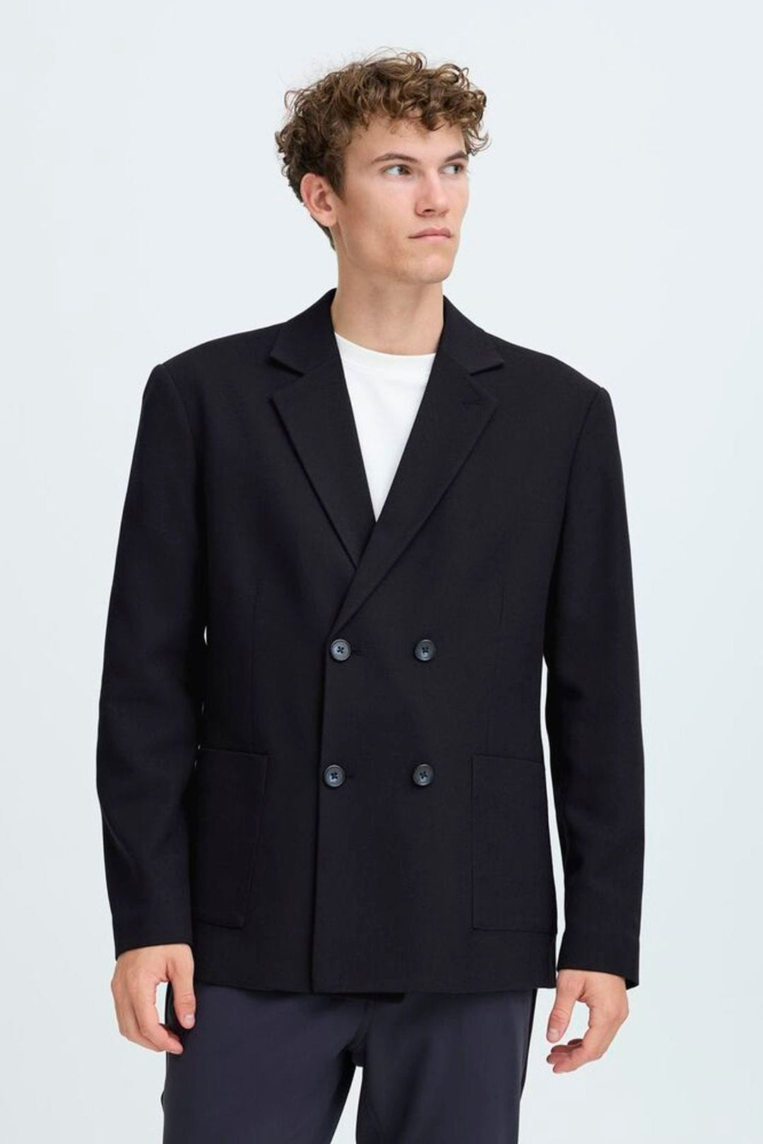 CFTRITON STRUCTURED BLAZER "DARK NAVY"
