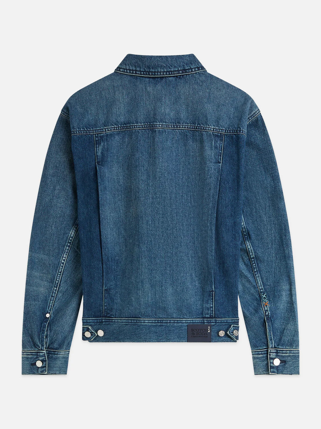 DENIM TRUCKER JACKET "DAWN BREAKS DARK"