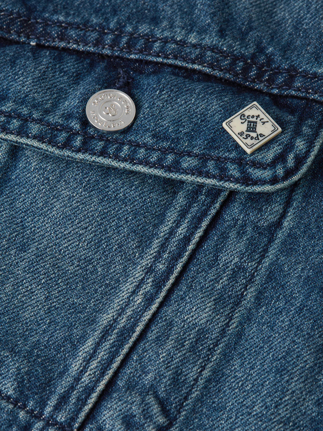 DENIM TRUCKER JACKET "DAWN BREAKS DARK"