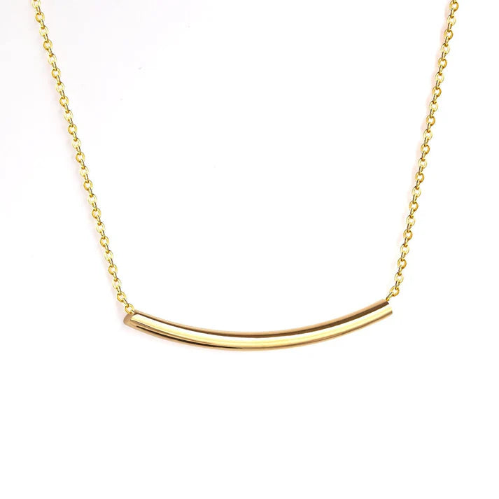 CURVED TUBE PENDANT CHOKER