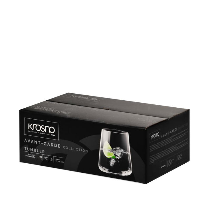 AVANT-GARDE GLASS TUMBLER 430ML - SET OF 6