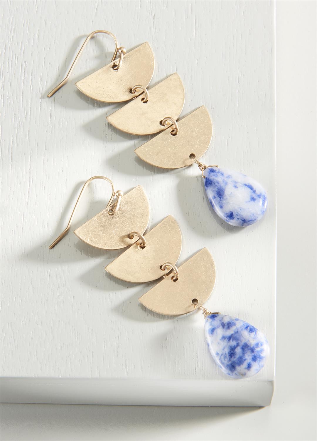 TUNDRA DROP EARRINGS WITH NATURAL STONE