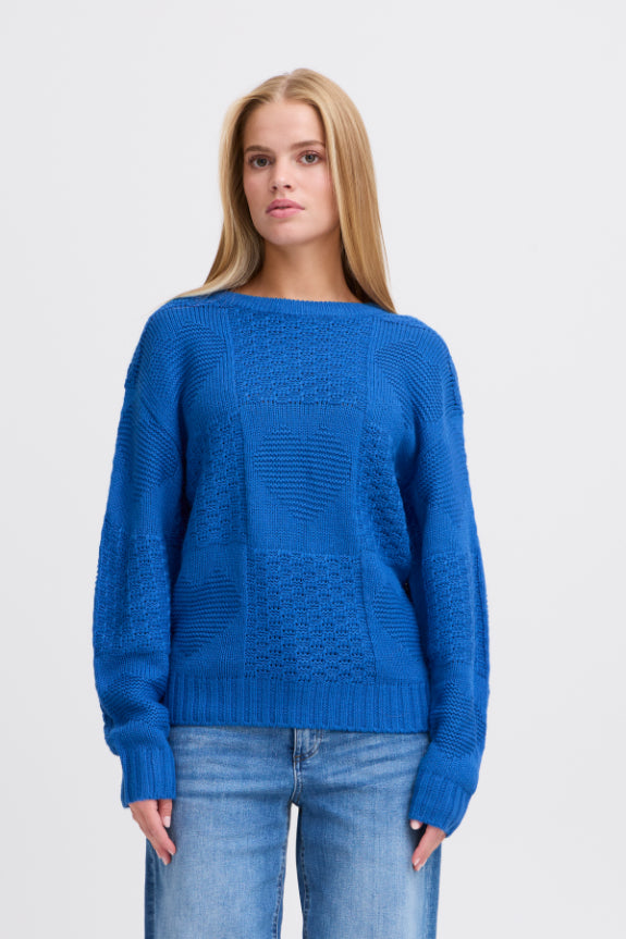 IHAGNETE SWEATER "TURKISH BLUE"