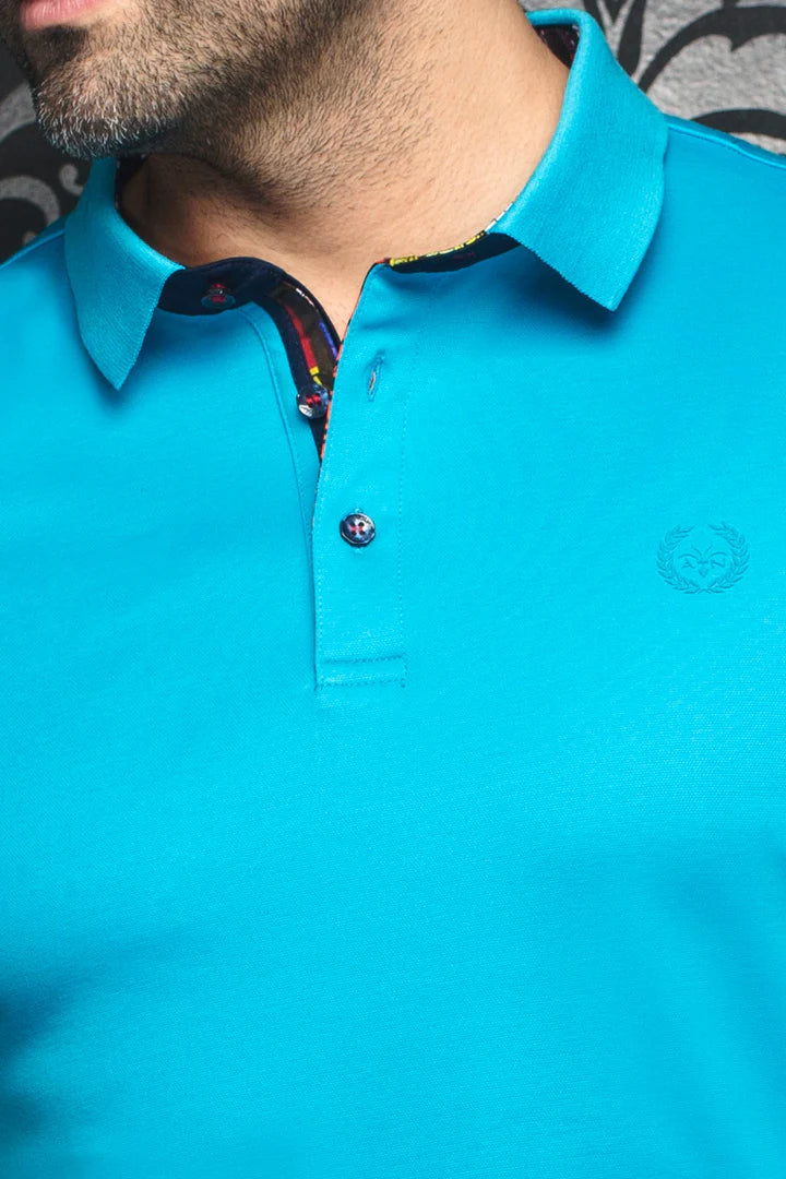 EAGLE POLO - ROYAL/WHITE/TANGERINE/TURQUOISE