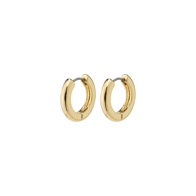 TYRA CHUNKY HOOP EARRINGS (GOLD-PLATED)