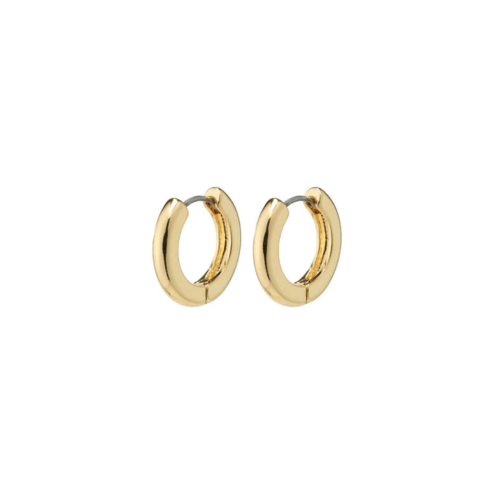 TYRA CHUNKY HOOP EARRINGS (GOLD-PLATED)