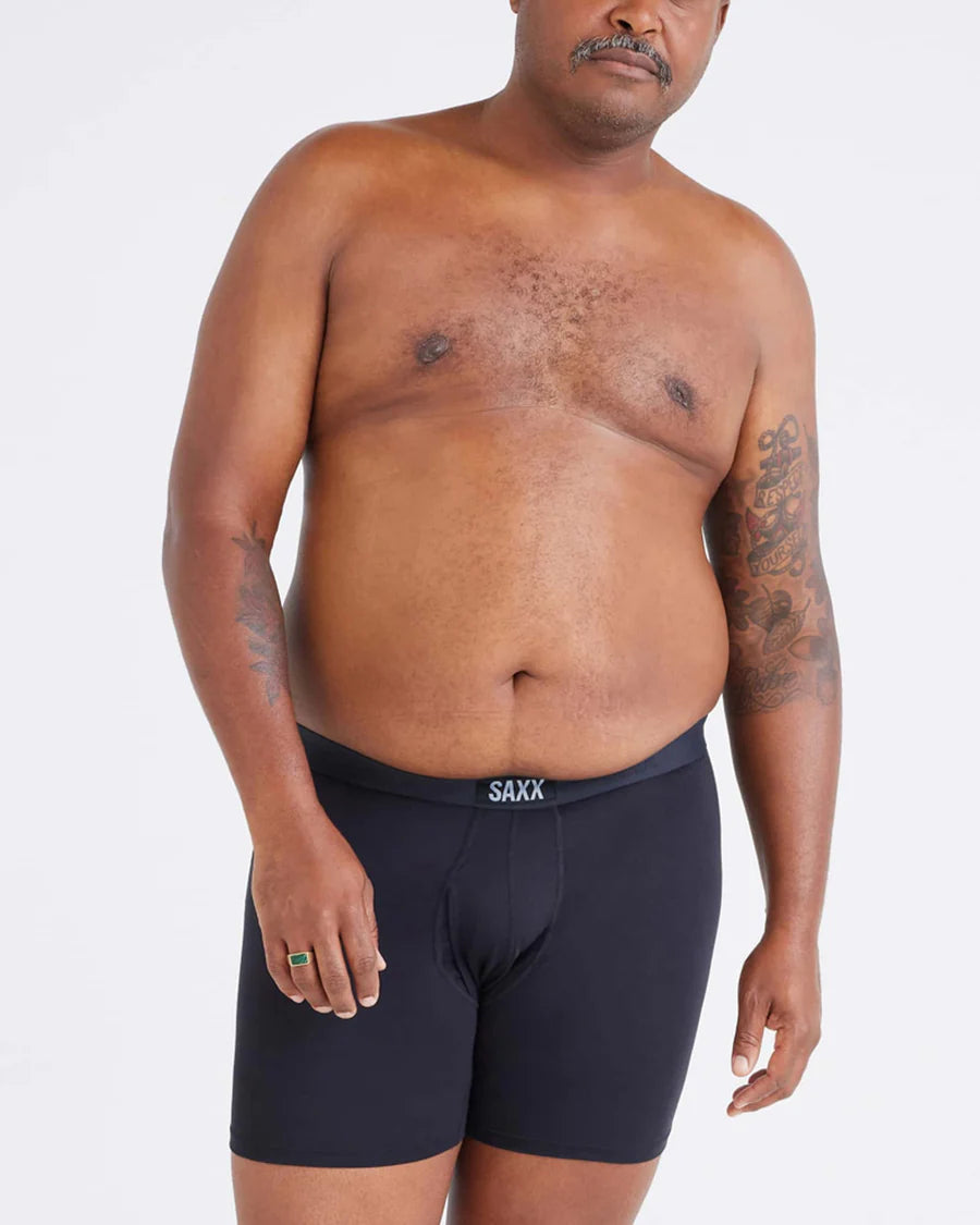 ULTRA SUPER SOFT BOXER BRIEF "BLACK/BLACK"