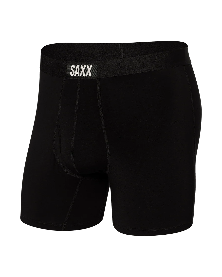 ULTRA SUPER SOFT BOXER BRIEF "BLACK/BLACK"