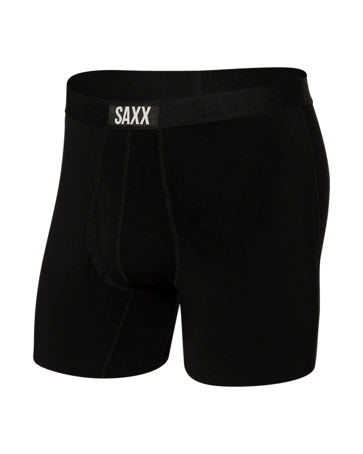 ULTRA SUPER SOFT BOXER BRIEF "BLACK/BLACK"