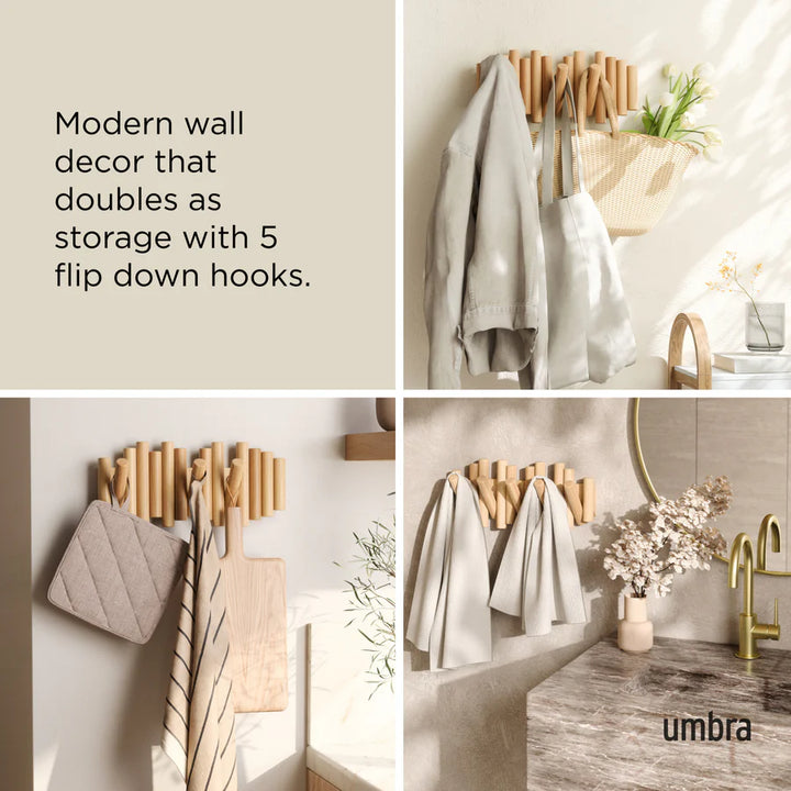 UMBRA PICKET RAIL HOOK - NATURAL