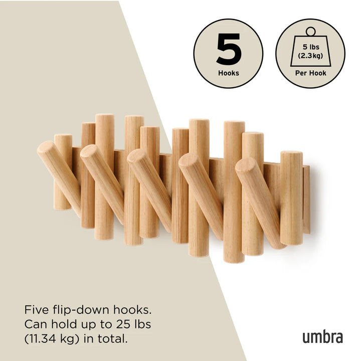 UMBRA PICKET RAIL HOOK - NATURAL