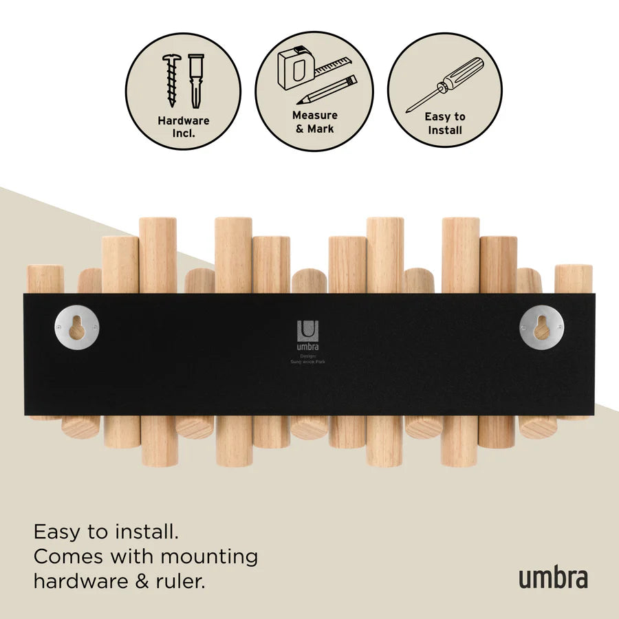UMBRA PICKET RAIL HOOK - NATURAL