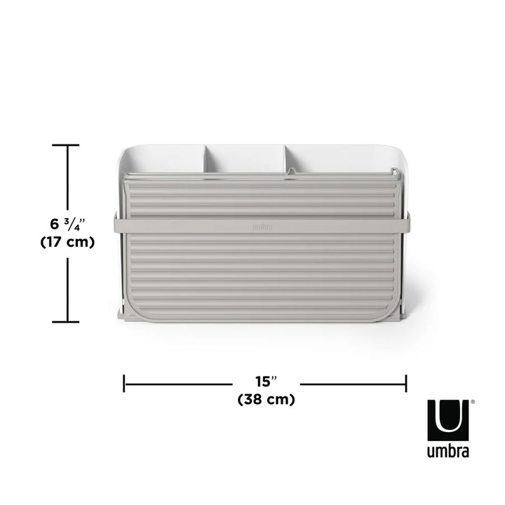 UMBRA SLING DISH RACK - WHITE/GREY