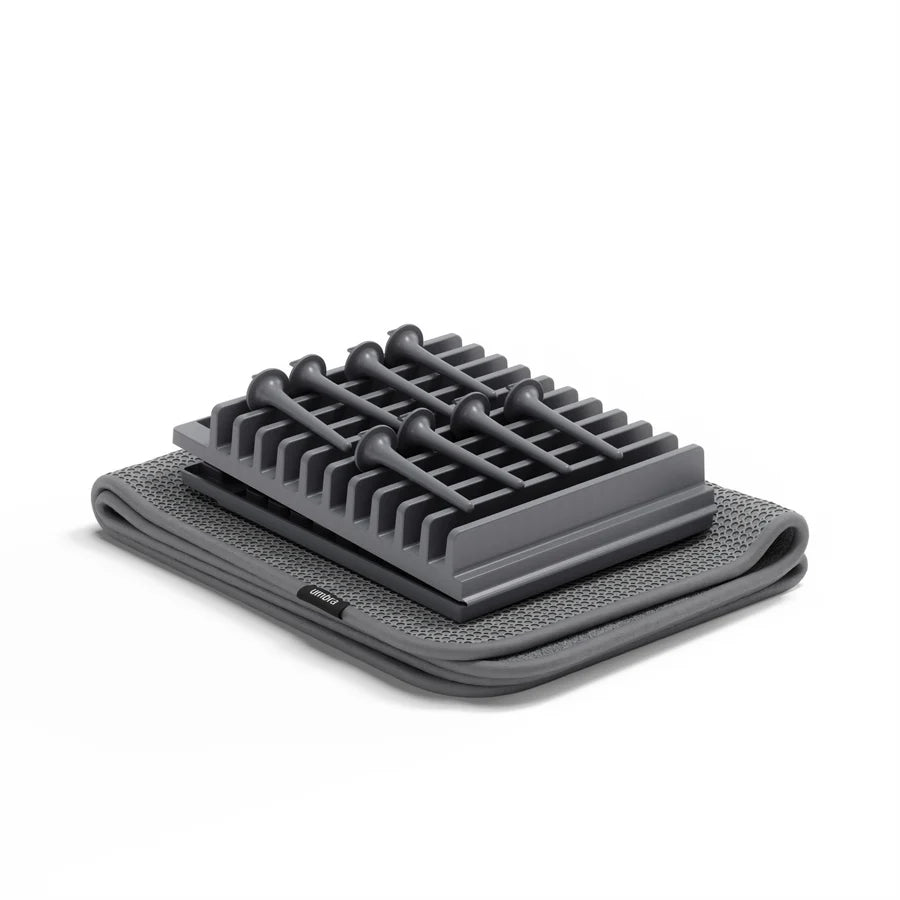 UMBRA UDRY DRYING RACK WITH MAT - CHARCOAL