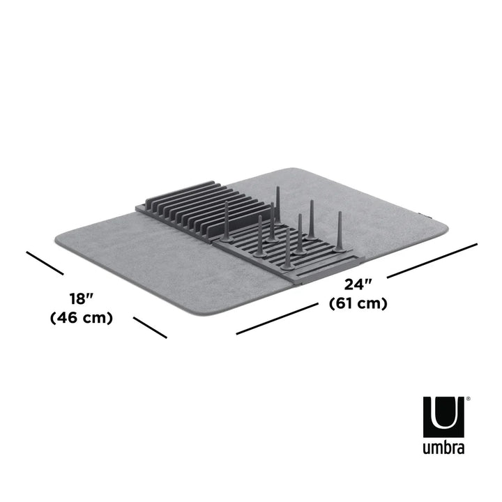 UMBRA UDRY DRYING RACK WITH MAT - CHARCOAL