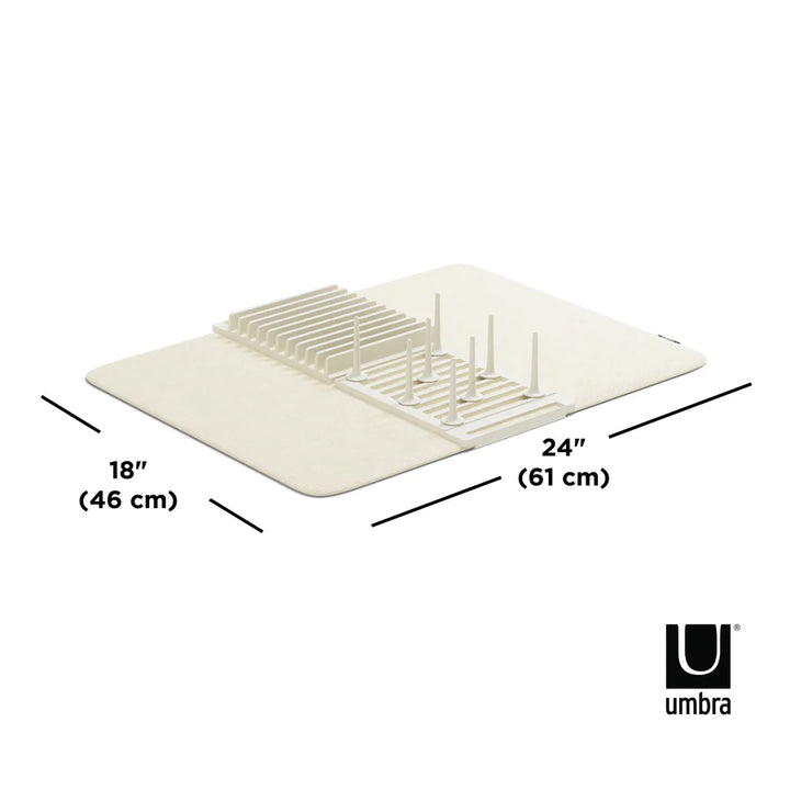 UMBRA UDRY DRYING RACK WITH MAT - LINEN