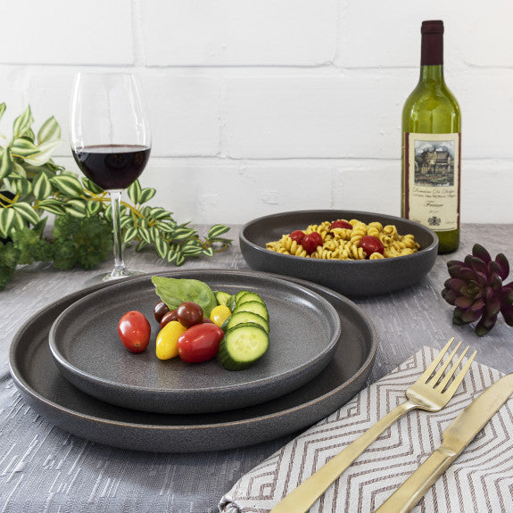 MESA CERAMICS GRANITE STONEWARE SALAD PLATE 22CM