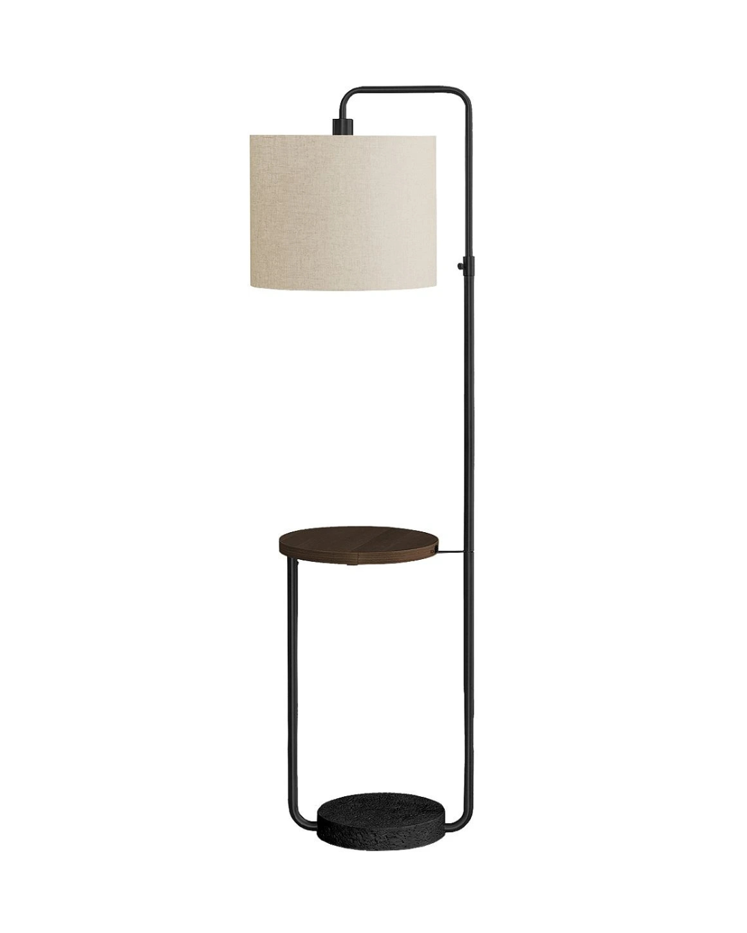 BLACK FLOOR LAMP WITH USB PORT 67"