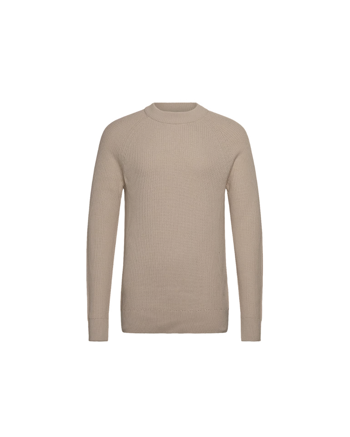 CFKRISTIAN RAGLAN RIB CREWNECK SWEATER "PUMICE STONE"