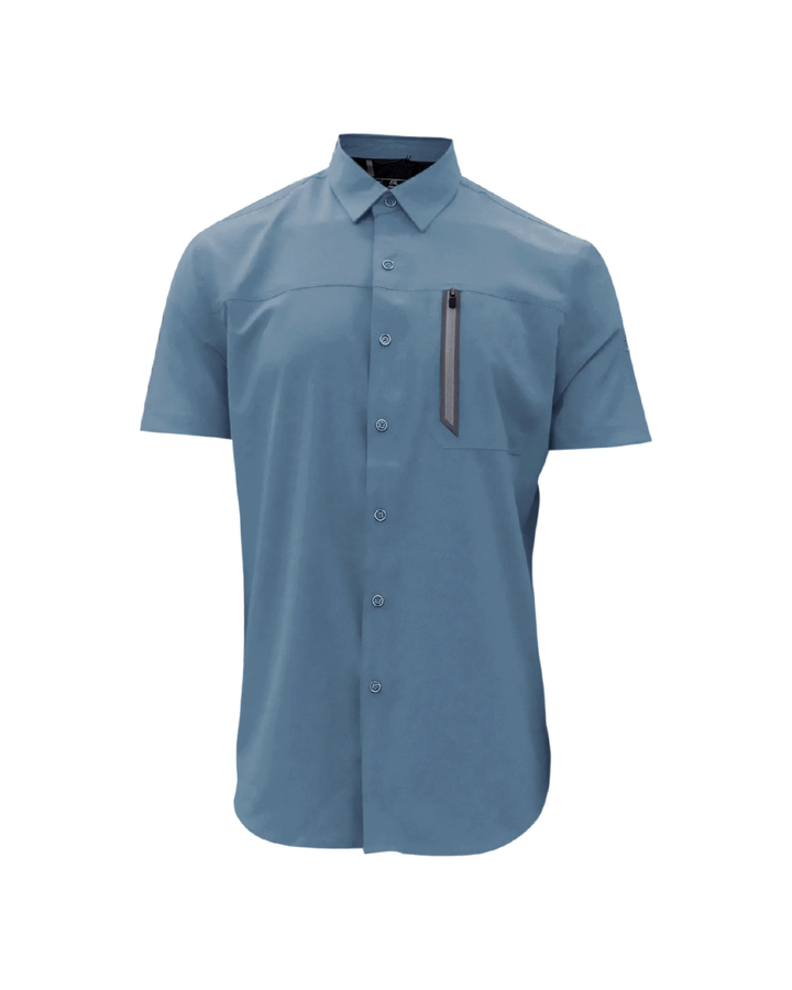 SOLID 4-WAY STRETCH SHIRT "CHAMBRAY"