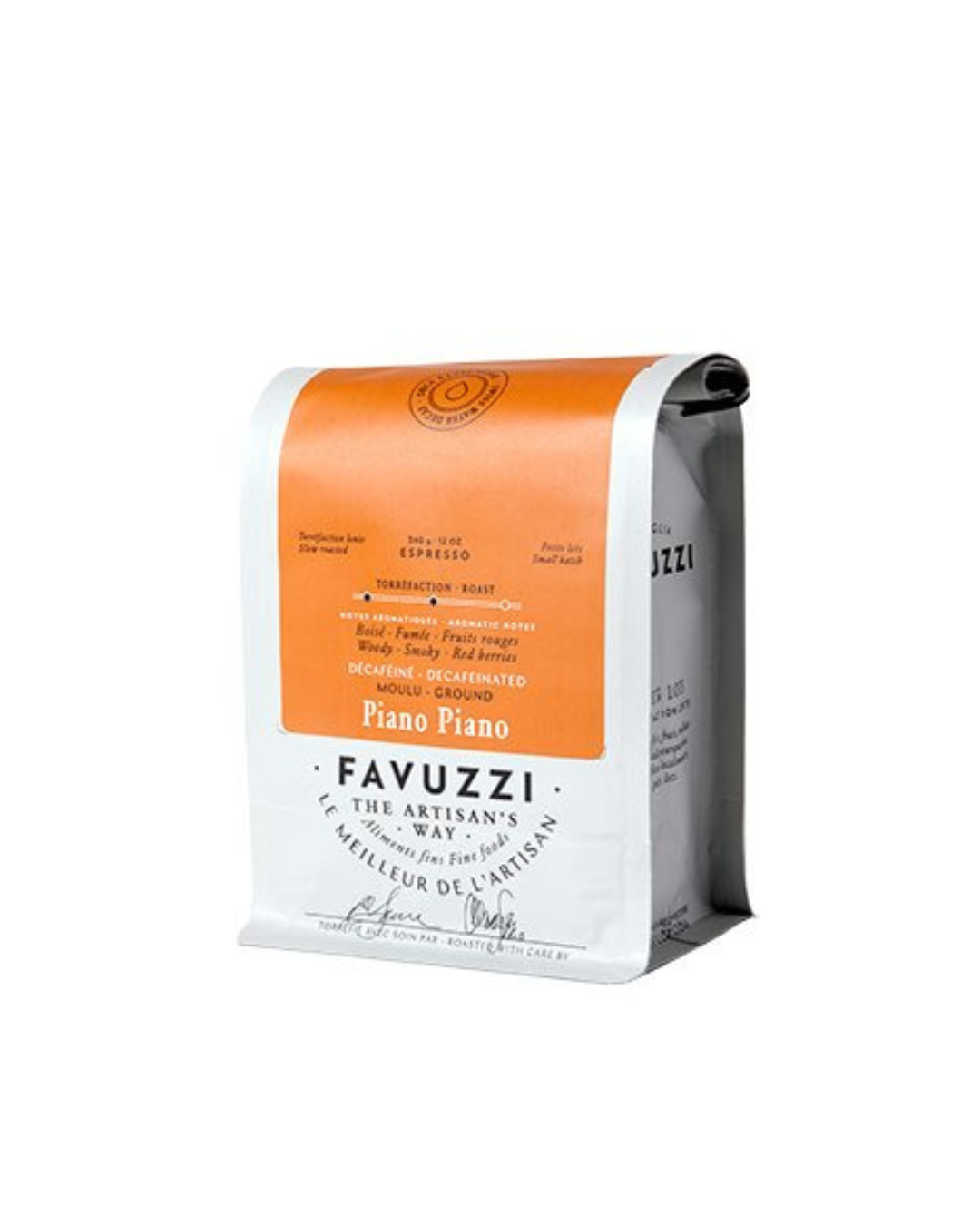 GROUND ESPRESSO PIANO PIANO DECAF 340G