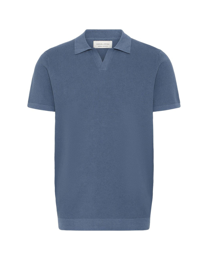 CFMATEO SS STRUCTURED POLO KNIT "BERING SEA"