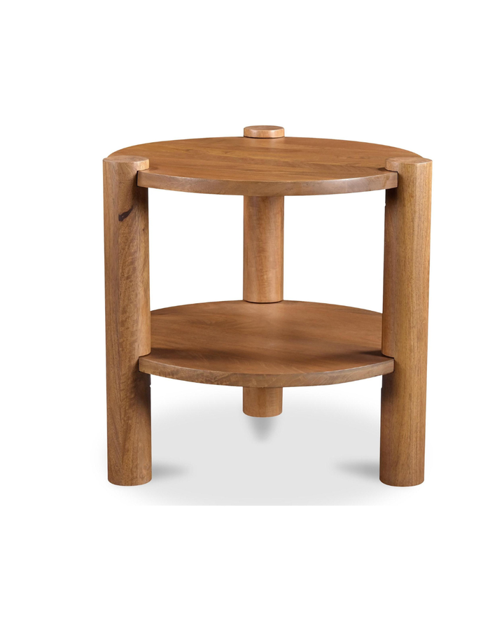 OLSEN ACCENT TABLE "VINTAGE BROWN"