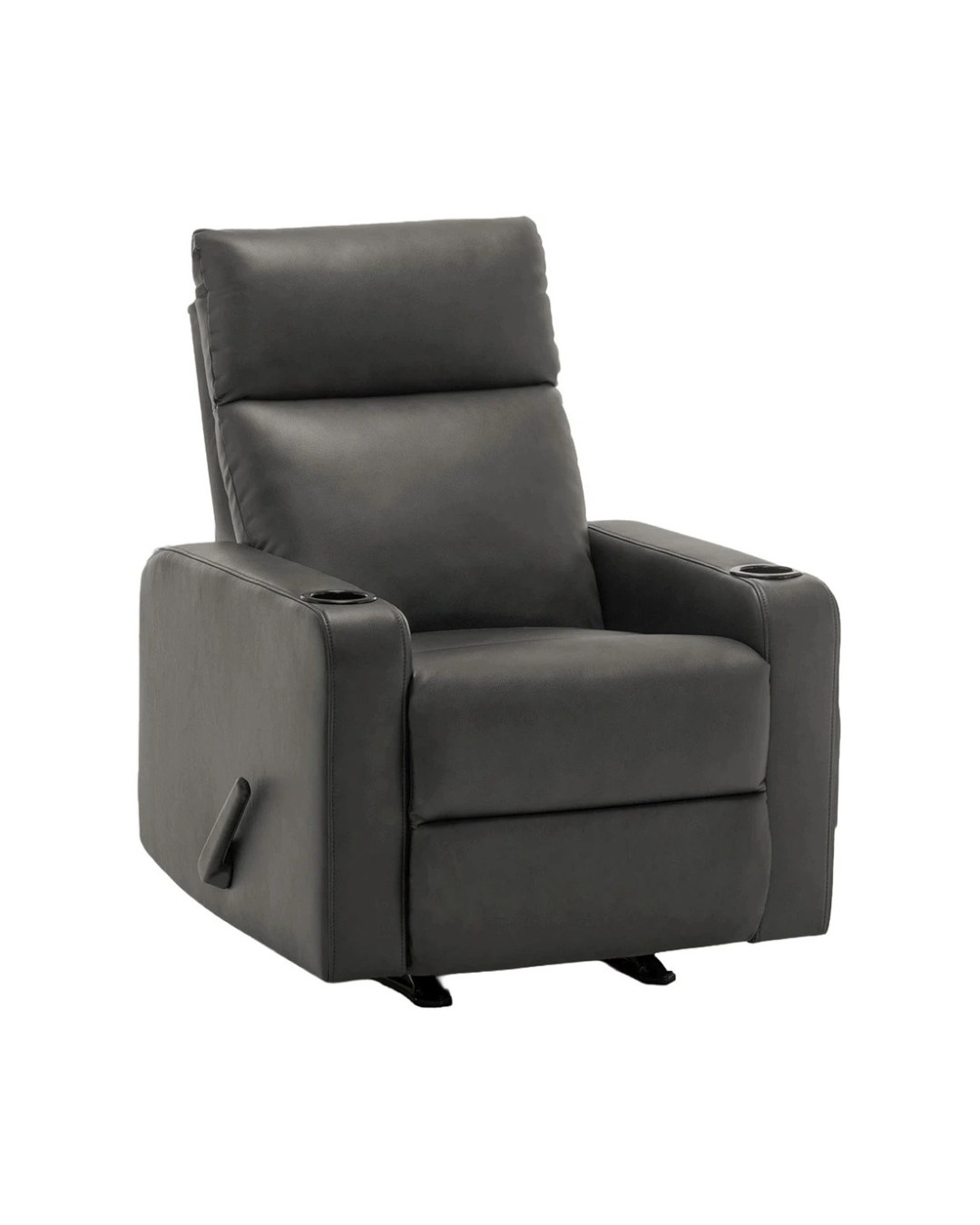 YANQING FAUX LEATHER MANUAL RECLINING CHAIR "GREY"